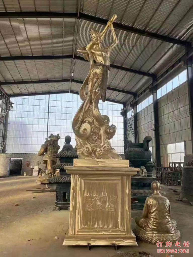 仿古西方女神銅像廠家 西方銅人銅雕制作