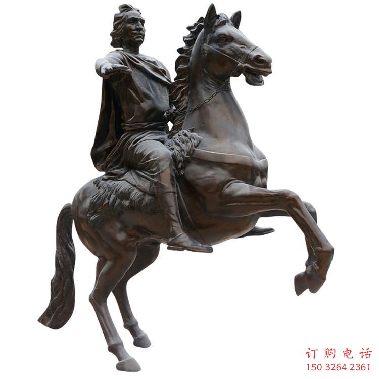勇士銅人銅雕廠家 公園街頭人物銅雕 騎馬人銅雕產(chǎn)品