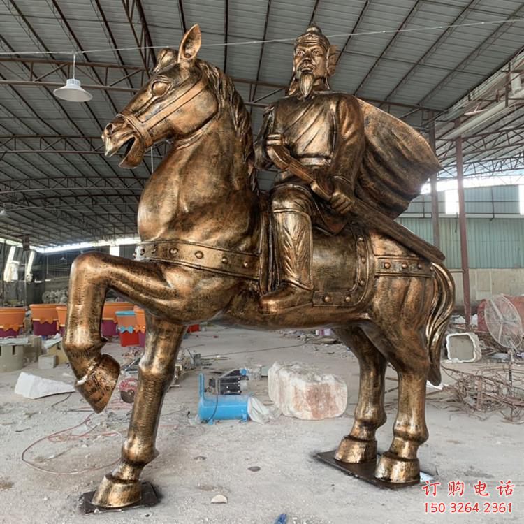 公園騎馬人銅像廠家 仿古騎手銅像價(jià)格 