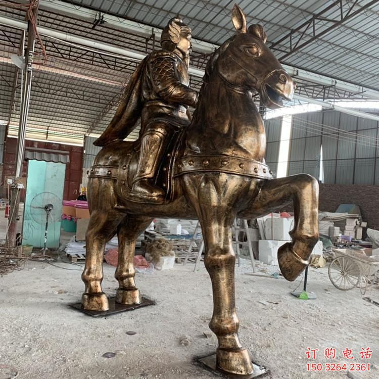 廣場青銅騎馬人銅雕廠家 
