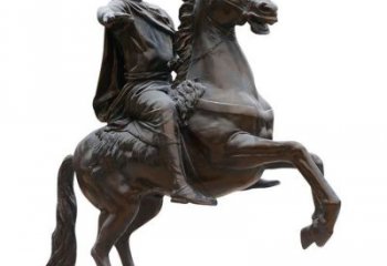 勇士銅人銅雕廠家 公園街頭人物銅雕 騎馬人銅雕產(chǎn)品