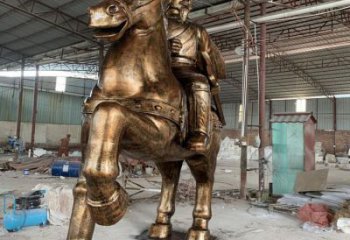 騎馬人銅像廠家 公園仿古銅像生產(chǎn)