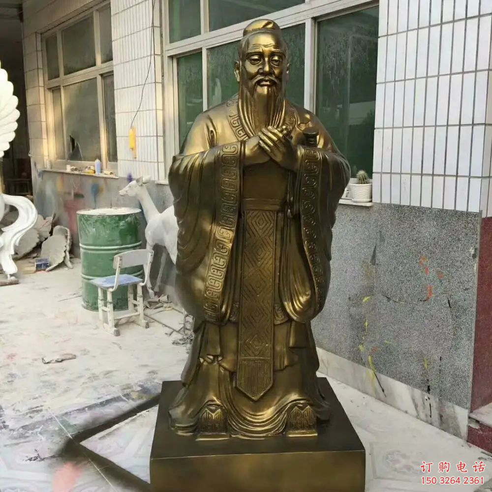公園孔夫子銅雕廠家 公園孔子銅雕價格