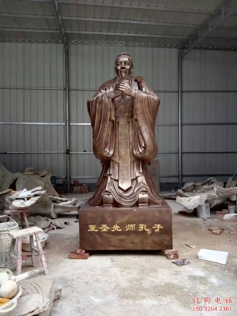 廣場孔夫子銅雕廠家 廣場孔子銅雕價格