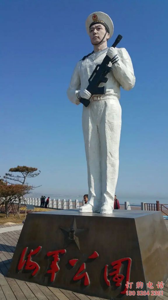 現(xiàn)代人海軍銅雕廠家 軍人人物銅雕制作