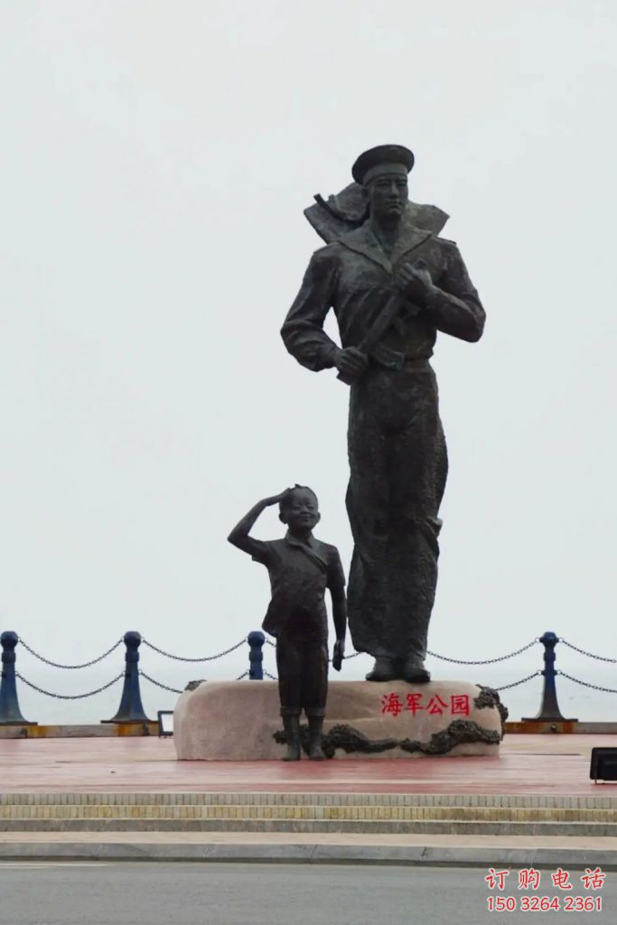 將軍海軍銅雕廠家 歷史名人銅雕制作