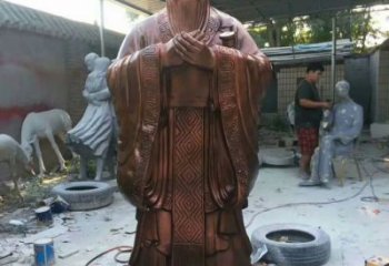 仿古孔夫子銅雕廠家 仿古孔子銅雕價(jià)格