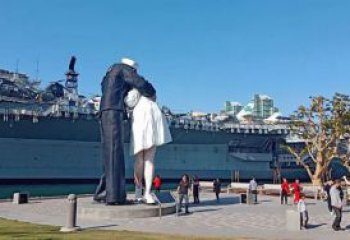 海軍人物銅雕廠家 公園彩繪海軍銅雕