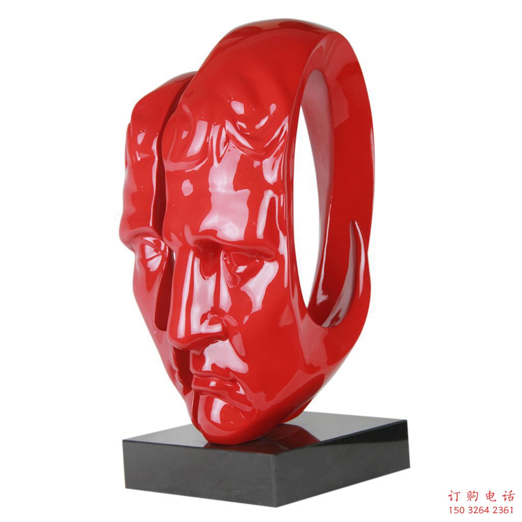 彩繪人臉銅雕廠(chǎng)家 廣場(chǎng)人物銅像制作