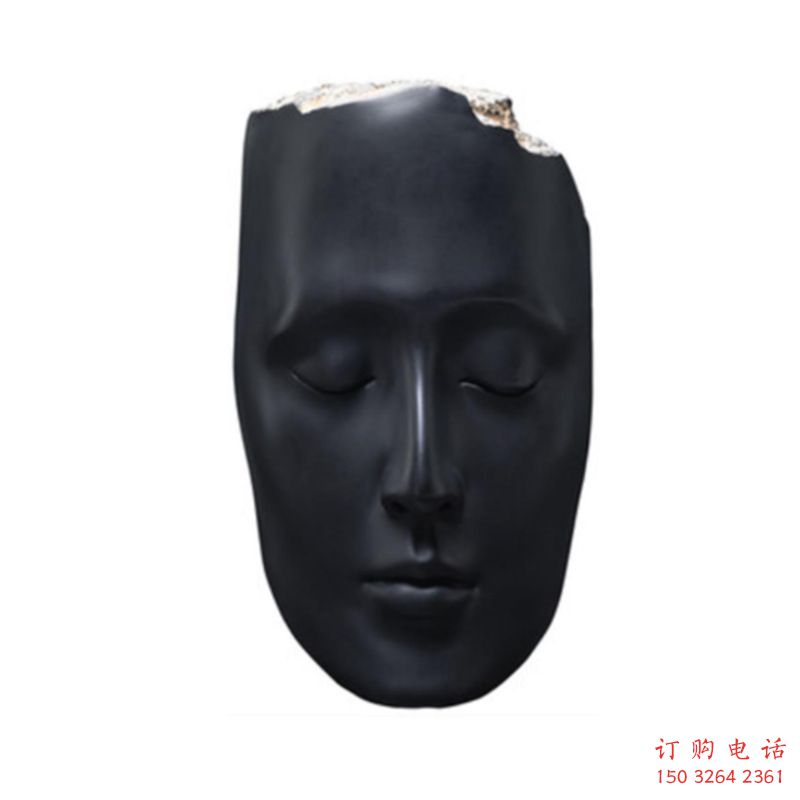 現(xiàn)代人臉銅雕廠家 黃銅抽象人臉銅像