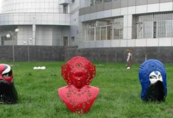 京劇人臉銅雕廠家 京劇人物頭像制作廠家