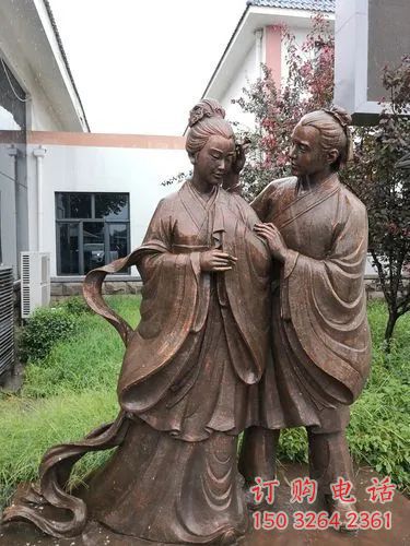 黃銅牛郎織女銅雕廠家 