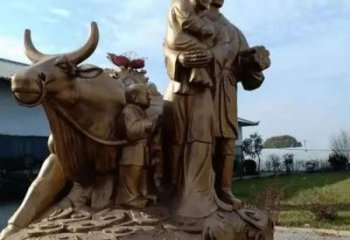 公園人物牛郎織女銅雕制作廠家