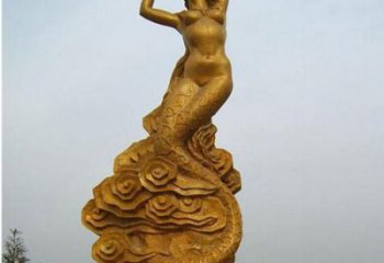 仿古公園女媧補天人物銅像廠家