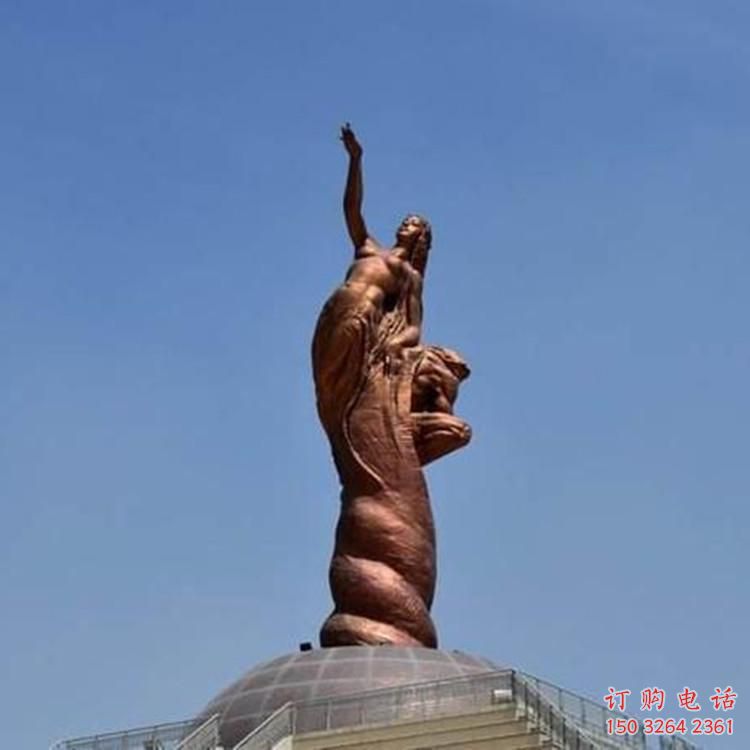 廣場(chǎng)仿古女?huà)z補(bǔ)天人物銅雕制作加工廠(chǎng)家