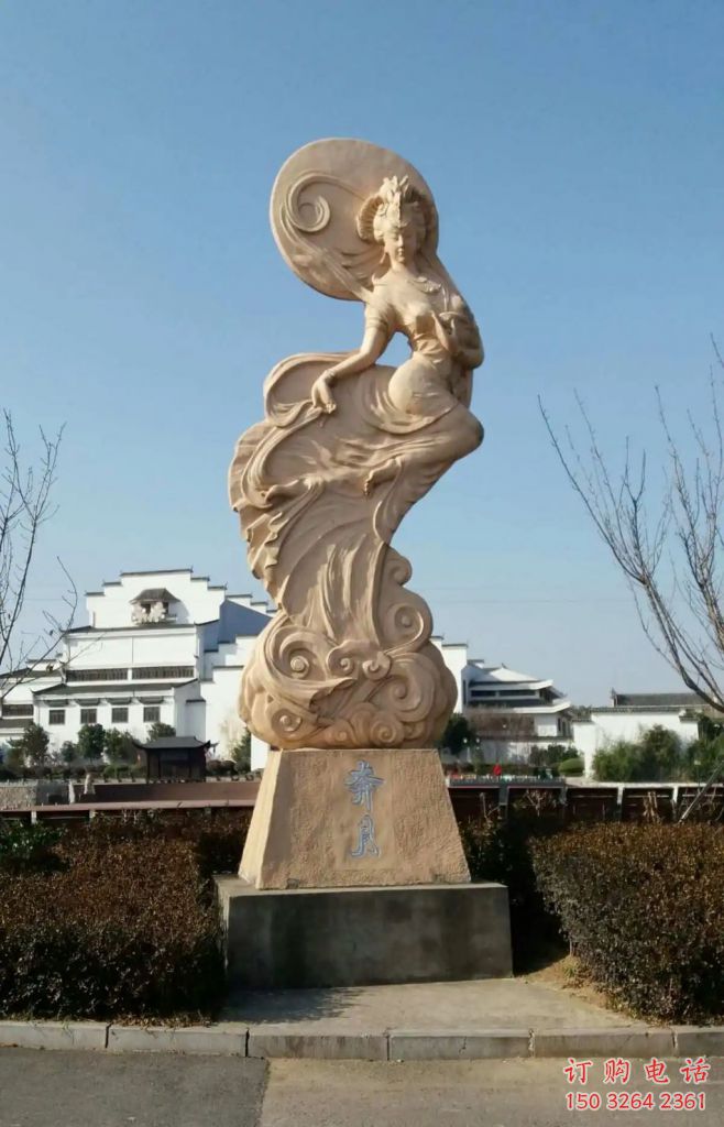 公園嫦娥奔月銅雕制作廠家