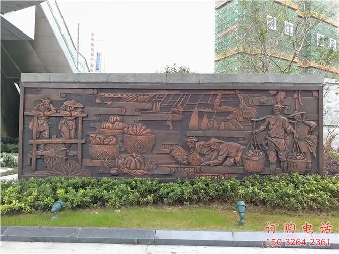公園五谷豐登浮雕廠家