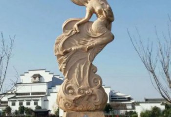 公園嫦娥奔月銅雕制作廠家