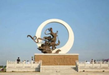 廣場嫦娥奔月銅人銅雕廠家