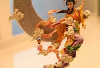 嫦娥奔月人物肖像仿古銅雕廠(chǎng)家