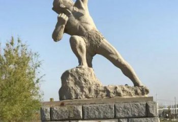 后羿射日仿古人物銅雕廠家