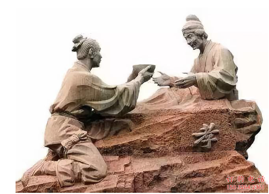 廣場(chǎng)孝道人物銅雕廠家