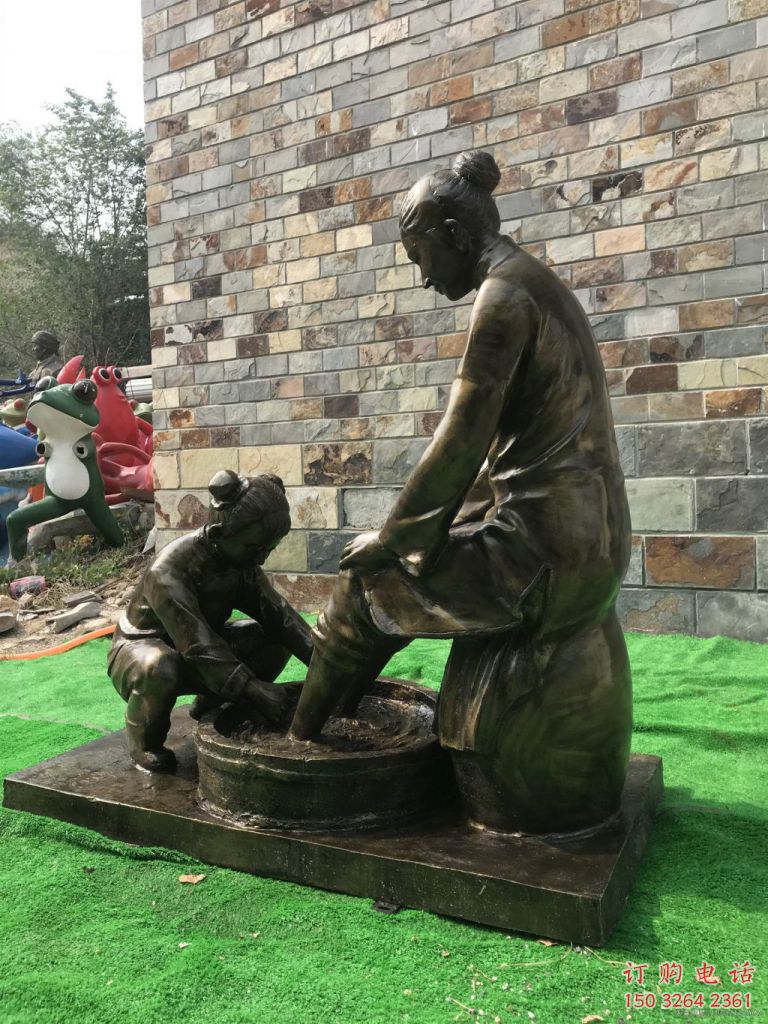 公園孝道人物銅雕廠家