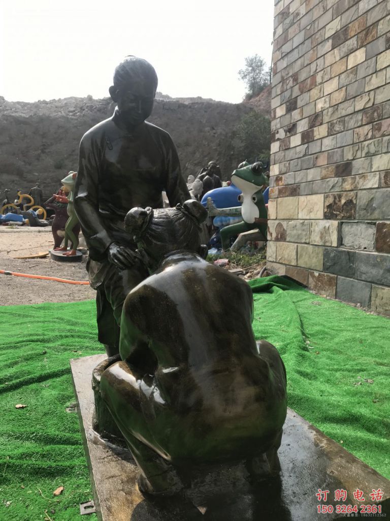 孝道人物公園仿古銅雕廠家
