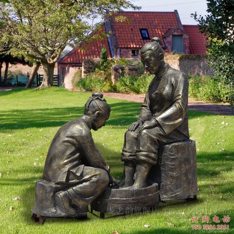 公園孝道仿古人物銅像廠家