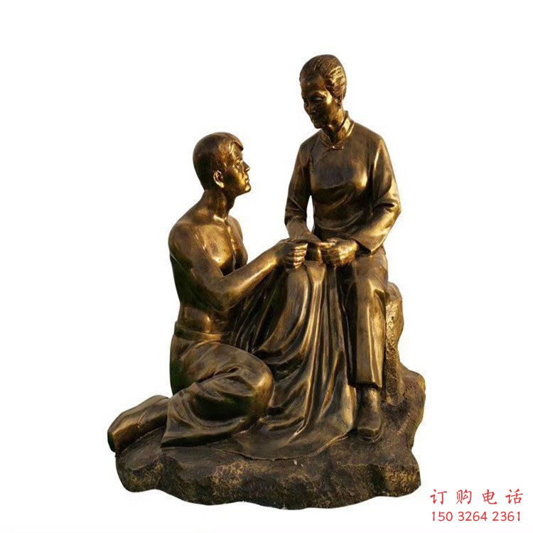 母愛孝道人物銅雕制作廠家
