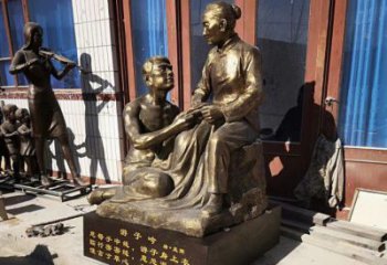 仿古孝道人物銅雕廠家