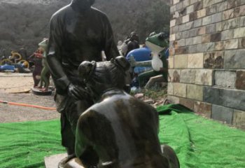 孝道人物公園仿古銅雕廠家