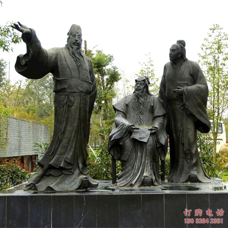 三國(guó)人物肖像銅雕廠家