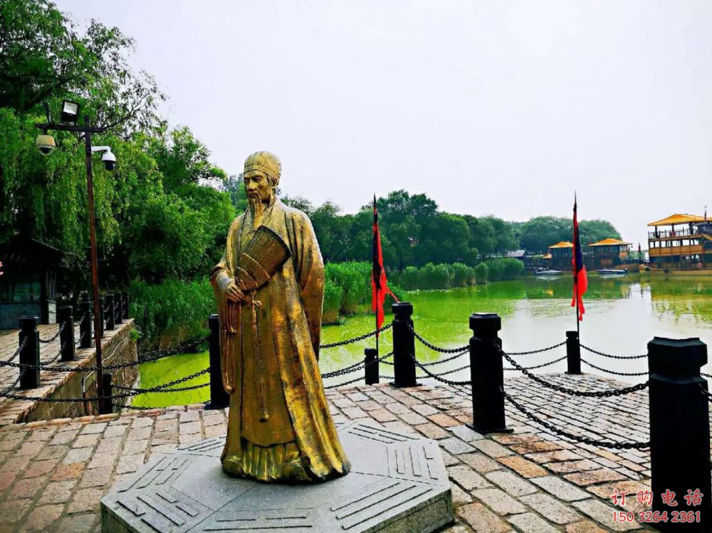 仿古三國(guó)人物肖像銅像廠家