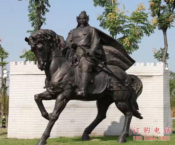 岳飛公園仿古人物銅雕廠家