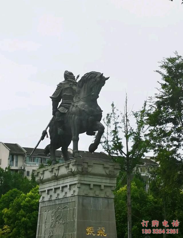 張飛仿古人物銅雕廠家