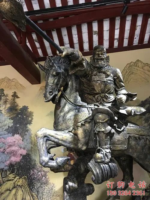 公園張飛仿古人物銅雕廠家