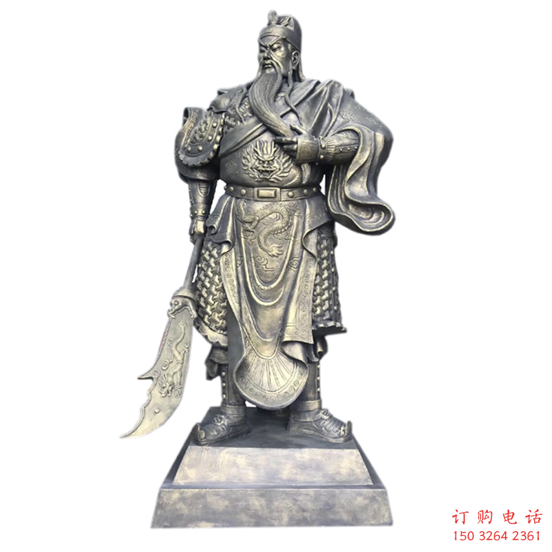 廣場(chǎng)張飛仿古人物銅雕廠家