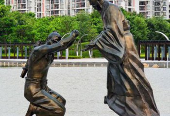 街頭負荊請罪人物銅雕廠家