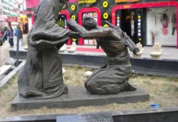 負荊請罪公園人物銅雕廠家