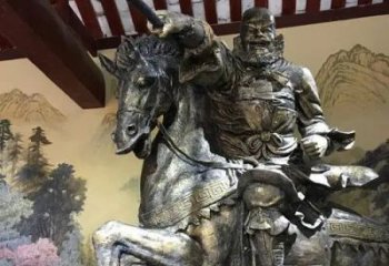 公園張飛仿古人物銅雕廠家