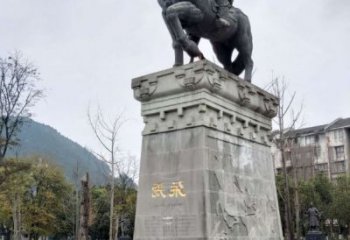 街頭張飛仿古人物銅雕廠家