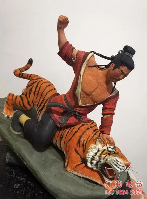 彩繪武松銅人銅像廠家