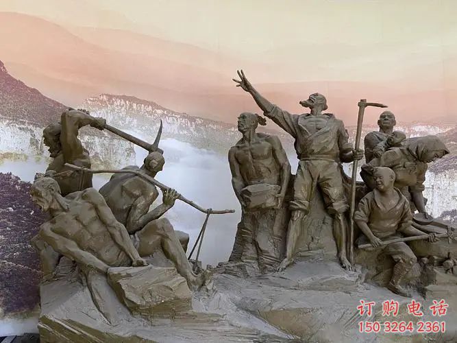 愚公移山公園人物銅雕廠家