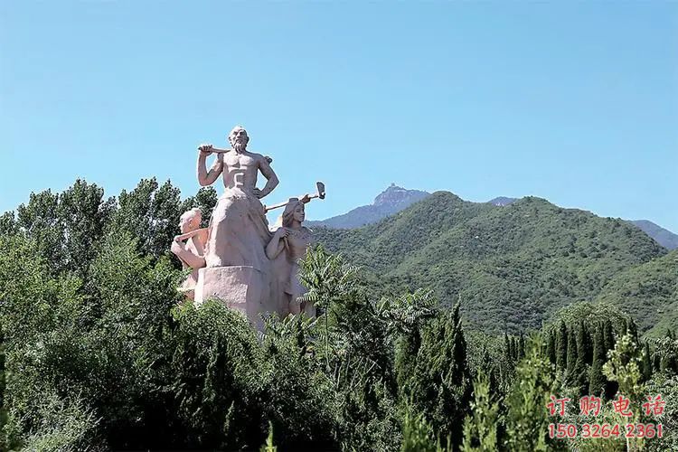 愚公移山廣場仿古人物銅雕廠家