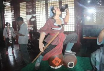 彩繪武松人物銅雕廠(chǎng)家