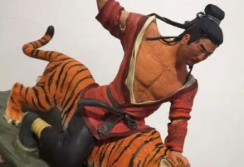彩繪武松銅人銅像廠家