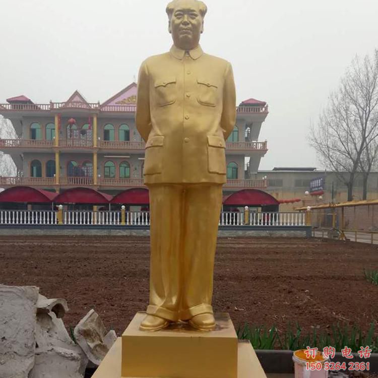 廣場(chǎng)毛澤東主席人物銅雕廠家