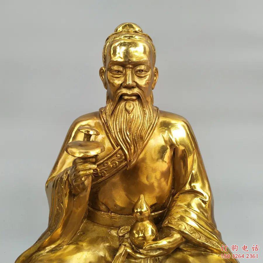 黃銅扁鵲人物銅雕廠家