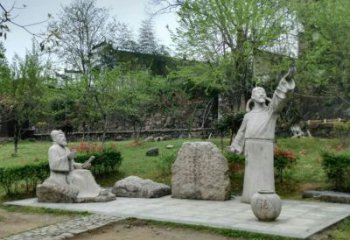 公園李白詩人人物銅雕廠家